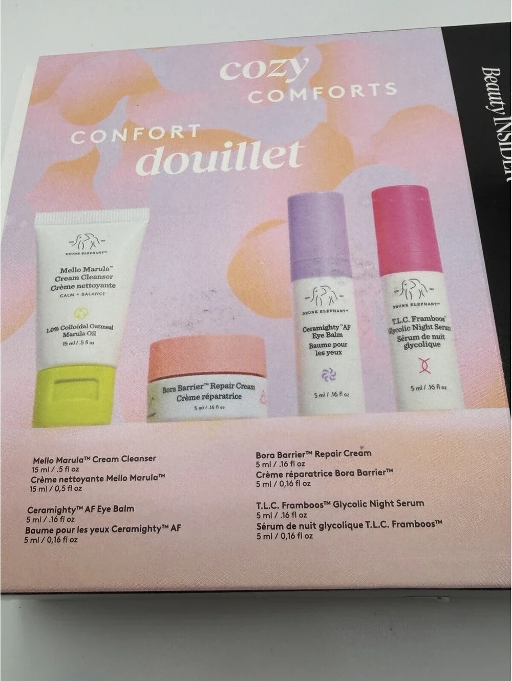 Sephora Beauty Insider Gift Drunk Elephant Cozy Comforts Set Travel Size NEW
